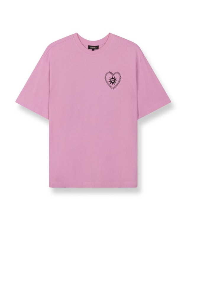 KNITTED OVERSIZED T SHIRT MAGGY R2503722636 300 SOFT PINK